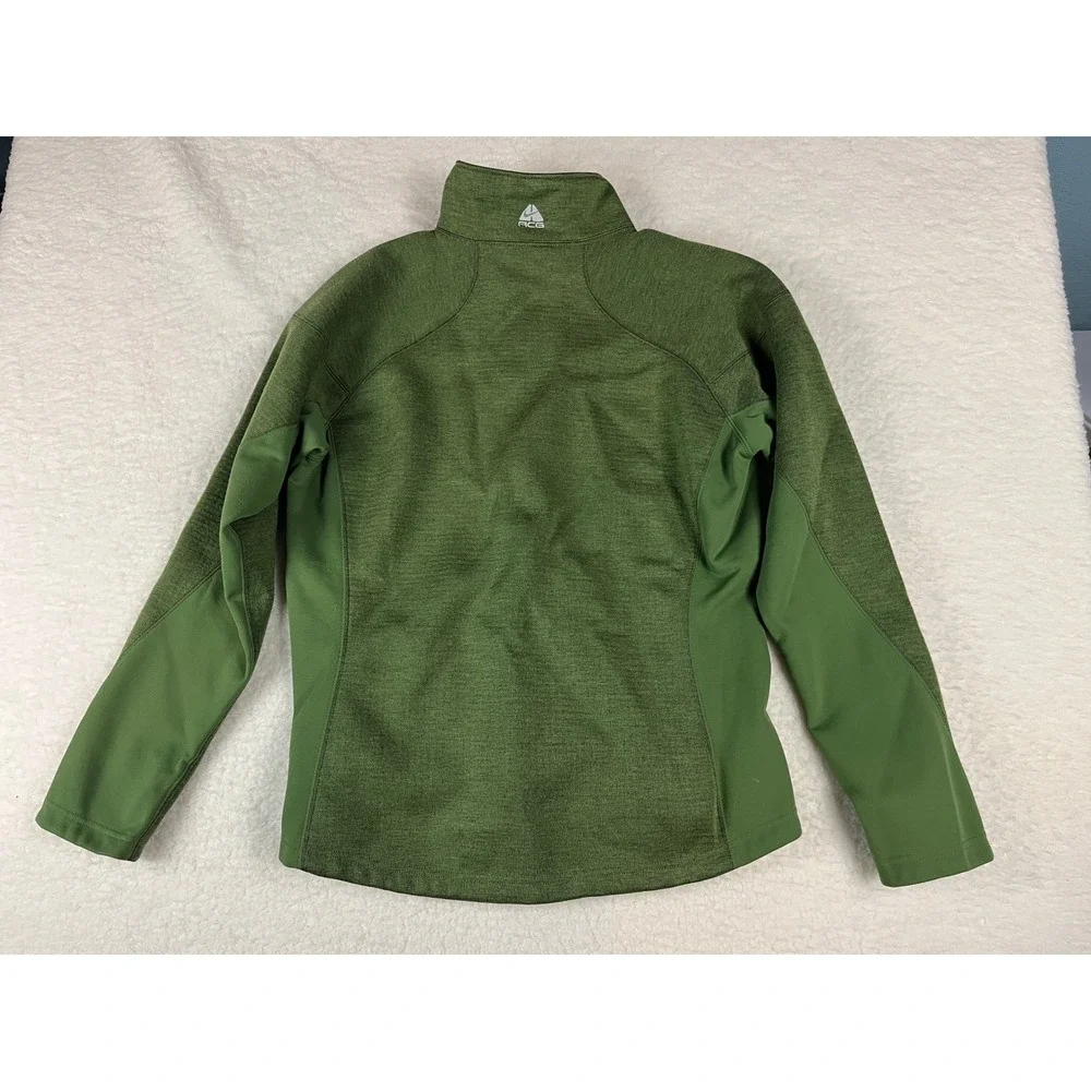 Nike ACG Fleece Jacket Green Full Zip Logo Size L Outdoor‎ Adventure